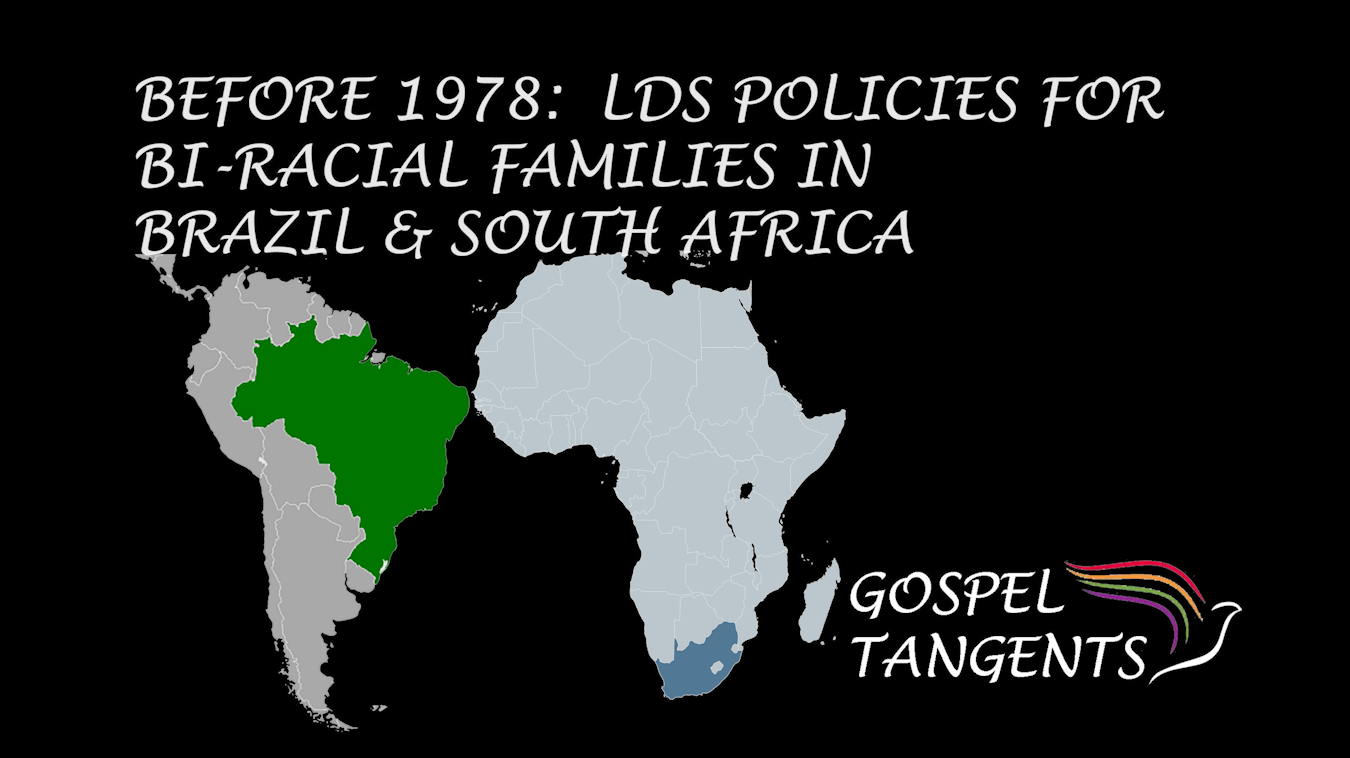 Dr. Matt Harris talks about how LDS Church dealt with racial issues in Brazil & South Africa before the 1978 revelation.