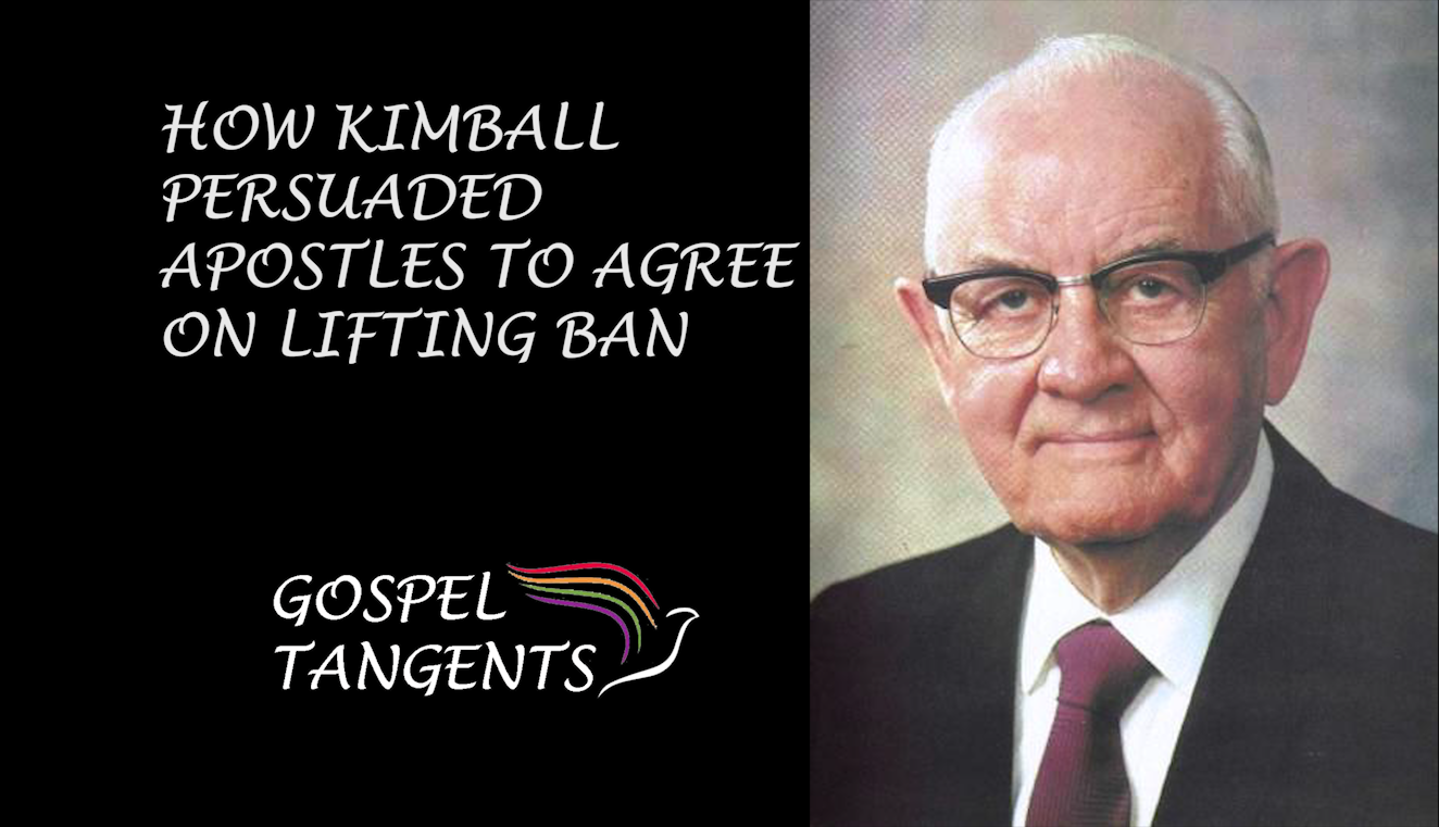 Pres. Kimball Announced a new temple in Brazil to get buy-in to help apostles understand why ban needed to be lifted.