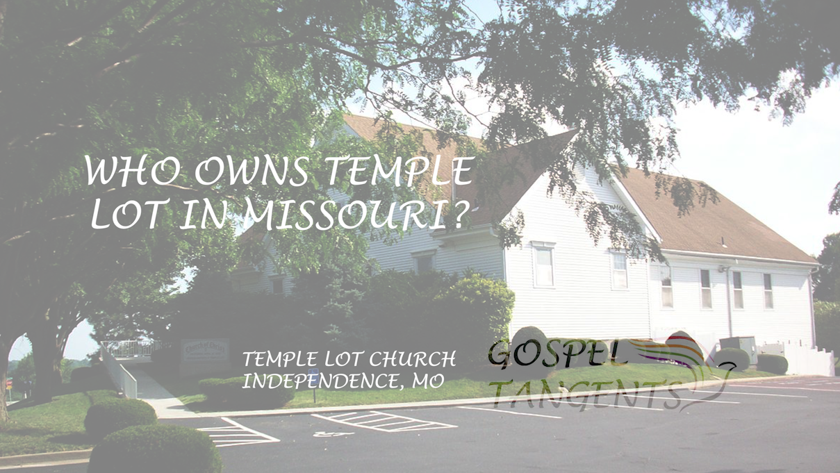 This is the Temple Lot Church, owned by the Hedrickites.
