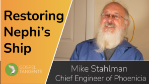 Mike Stahlman is Chief Engineer, aka "Scottie", trying to rebuild Nephi's Ship, the Phoenicia.