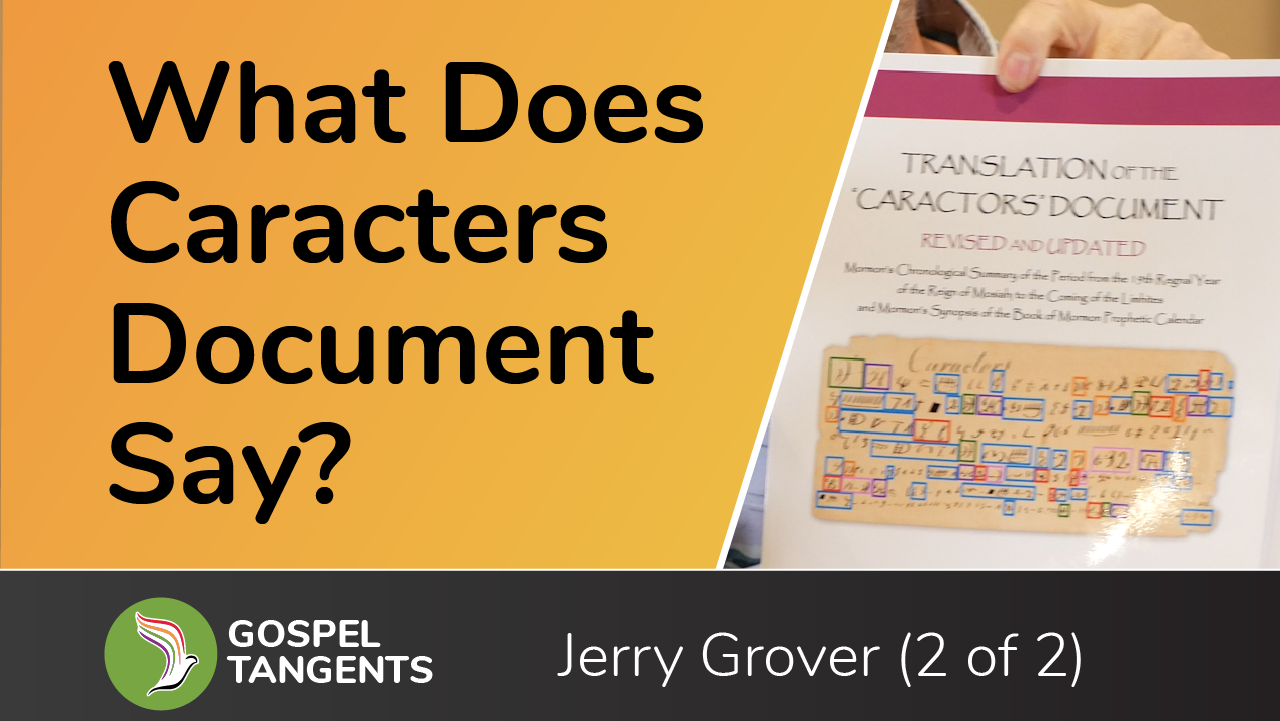Jerry Grover translated the Caracters document.