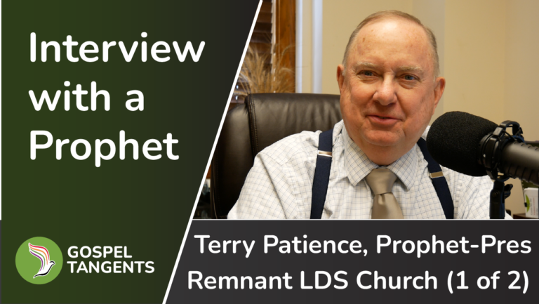 Terry Patience is a prophet in Zion! He leads the Remnant Church of Jesus Christ of Latter Day Saints in Independence, Missouri.