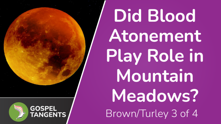 Barbara Jones Brown & Richard Turley discuss Blood Atonement's role in the Mountain Meadows Massacre.