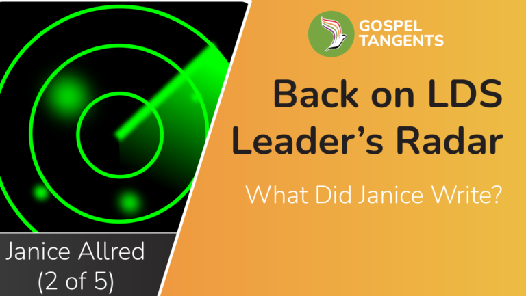 Janice Allred tells what put her back on LDS leader's radar. Was it apostasy or insubordination?