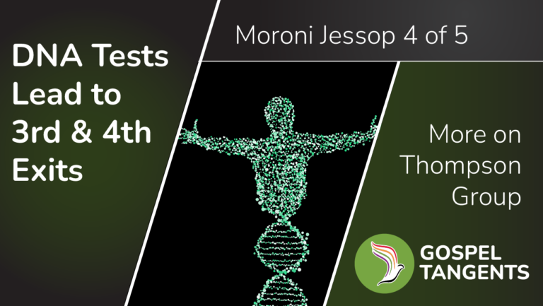 Moroni Jessop's child did a DNA test that showed black ancestry.