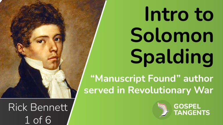 It's time to debunk the Spalding Theory. First let's learn about Solomon Spalding!