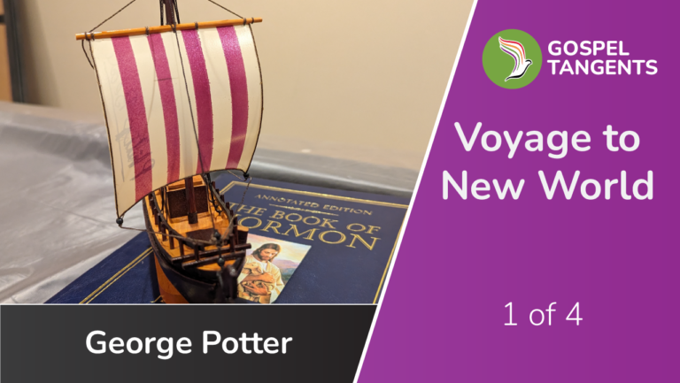 Goerge Potter tells how he thinks Nephi's voyage came to S America.