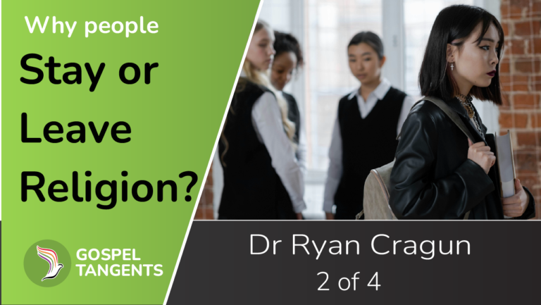 Why do people stay/leave religion? Dr Ryan Cragun answers.