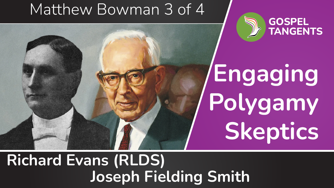 3-PolySkeptics Joseph Fielding Smith served as LDS Church historian for 50 years and tangled with RLDS polygamy skeptics.