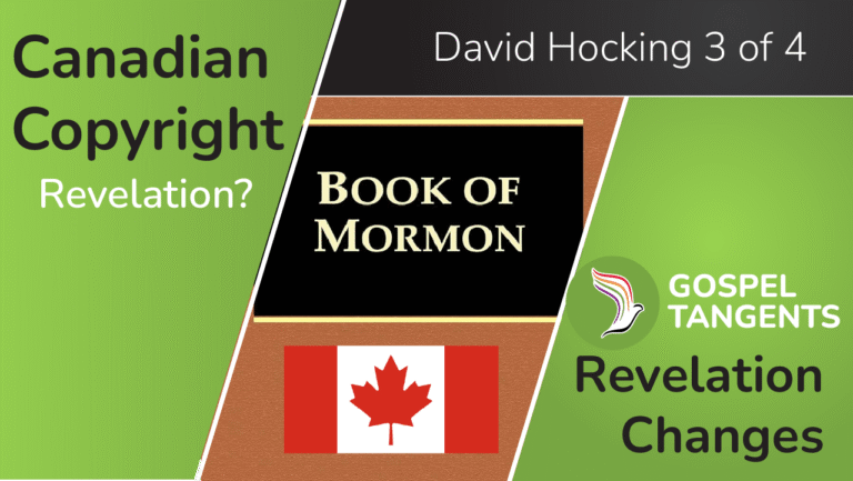 David Hocking discusses changes in revelations and Canadian Copyright revelation.