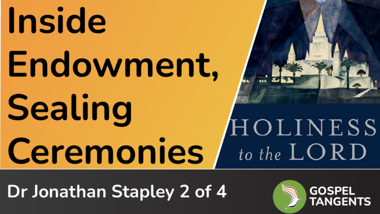 Dr Jonathan Stapley takes us inside LDS Temple ceremonies.