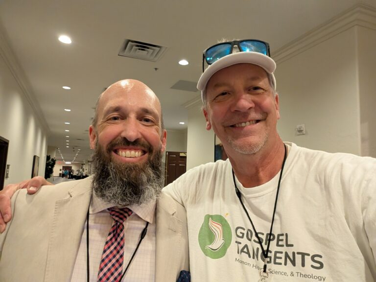 Rick offers MHA highlights from Las Vegas, pictured with outgoing president Ben Park.