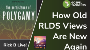 I discuss how old RLDS polygamy arguments are getting a new life among LDS Members who don't like polygamy.