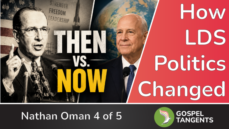 Professor Nathan Oman discusses the clashes of personal conscience & LDS Church policy, as well as why LDS Church has gone to "quietism" after Ezra Taft Benson's fiery political speeches.