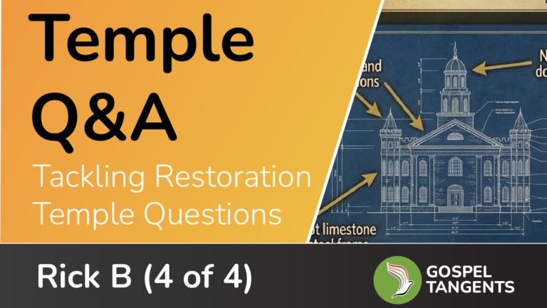 Rick does a temple Q&A to discuss both LDS and non-LDS temple questions.