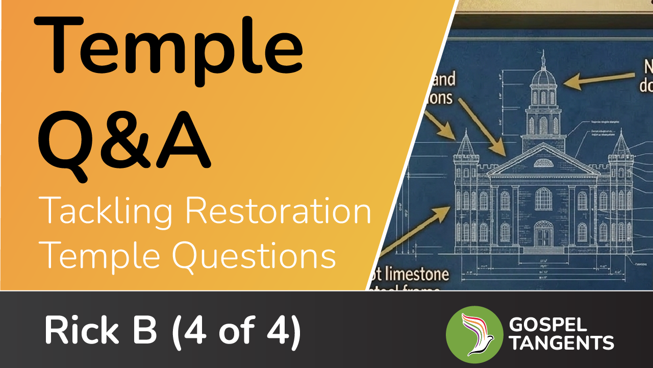 Rick does a temple Q&A to discuss both LDS and non-LDS temple questions.