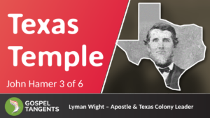 Alpheus Cutler built a Mormon temple in Texas 30 Years before Brigham Young's St George Temple. They had the Nauvoo Endowment.